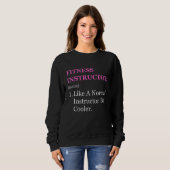 Certified fitness instructor appreciation dance gy sweatshirt (Vorne ganz)