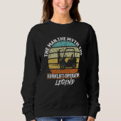 Certified Forklift Grandpa Sweatshirt (Vorderseite)