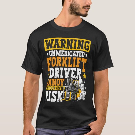 Certified Forklift Operator Forklift Driver Quote  T-Shirt (Vorderseite)