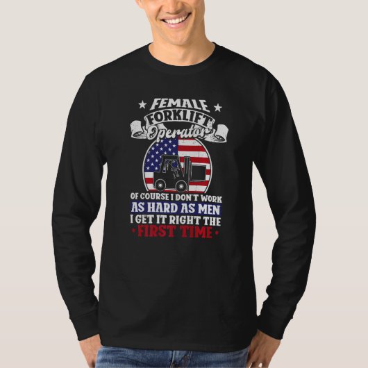 Certified Forklift Truck Operator Vintage American T-Shirt (Vorderseite)