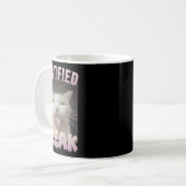 Certified Freak Funny Cat Meme Kaffeetasse (Vorderseite Links)