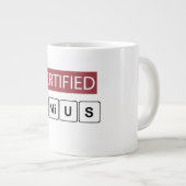 Certified Genius Jumbo-Tasse (Vorderseite Rechts)