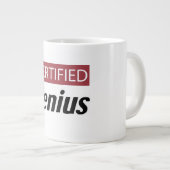 Certified Genius Jumbo-Tasse (Vorderseite Rechts)