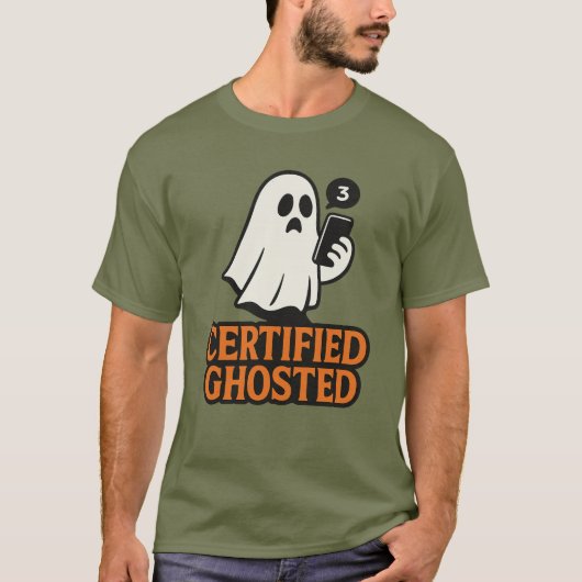 Certified Ghosted Shirt - Funny Spirits Halloween (Vorderseite)