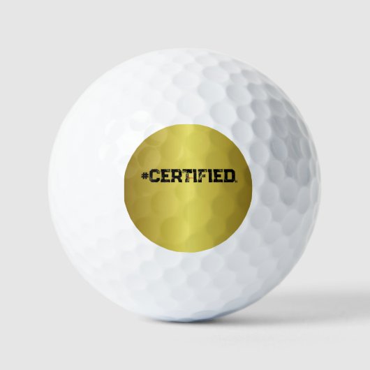 #CERTIFIED GOLF BALLS GOLFBALL (Vorderseite)