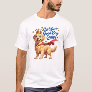 Certified Good Boy - Dog Lover Cartoon Design T-Shirt