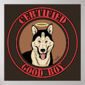 Certified Good Boy Poster (Vorne)
