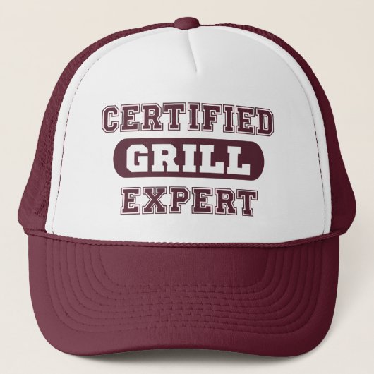 "Certified Grill Expert" für Männer Truckerkappe (Vorderseite)