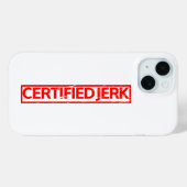 Certified Jerk Briefmarke Case-Mate iPhone Hülle (Rückseite (Horizontal))