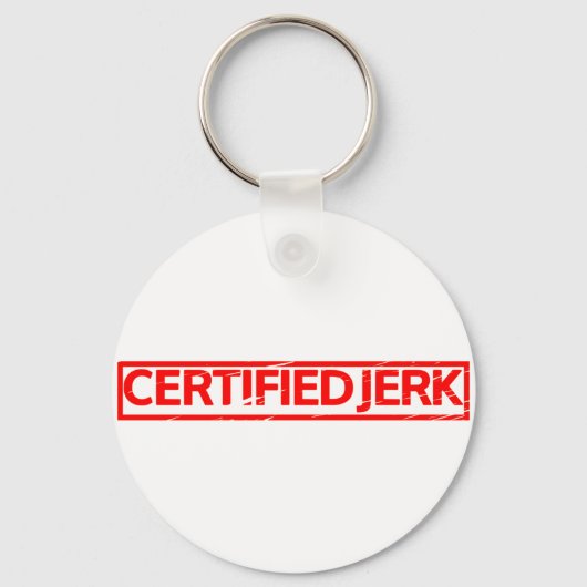Certified Jerk Briefmarke Schlüsselanhänger (Vorderseite)