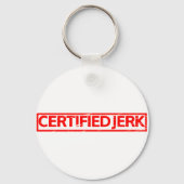 Certified Jerk Briefmarke Schlüsselanhänger (Rückseite)
