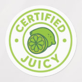 Certified Juicy Fruit Sticker Sheet (Design 2)