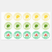 Certified Juicy Fruit Sticker Sheet  (Blatt)