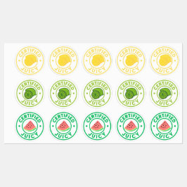 Certified Juicy Fruit Sticker Sheet 
