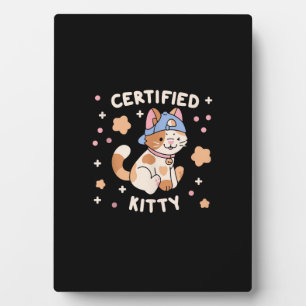 Certified Kitty Cat Lover Fotoplatte