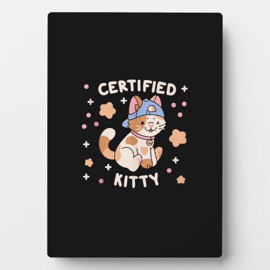 Certified Kitty Cat Lover Fotoplatte (Vorderseite)