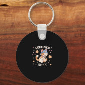 Certified Kitty Cat Lover Schlüsselanhänger (Vorderseite)
