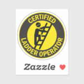 Certified Ladder Operator Aufkleber (Blatt)