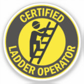 Certified Ladder Operator Aufkleber (Vorderseite)