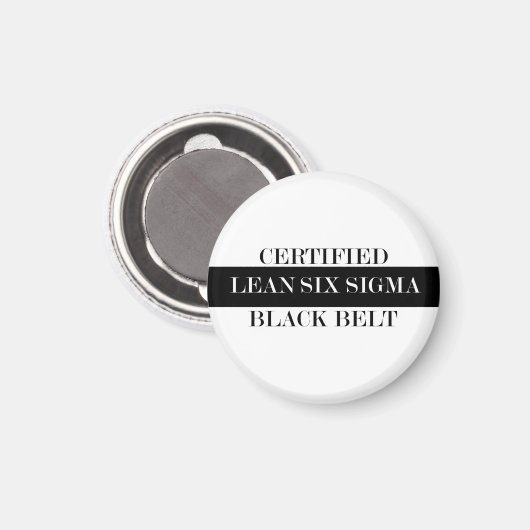 Certified Lean Black Belt Magnet (Vorderseite/Rückseite)
