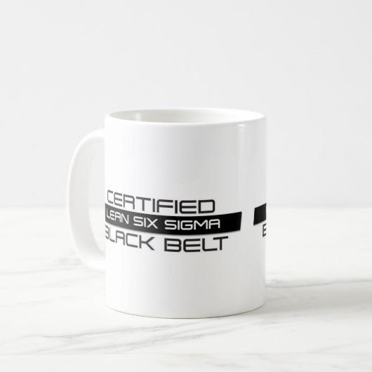 Certified Lean Six Sigma Black Belt Kaffeepause Ta Kaffeetasse (Vorderseite Links)