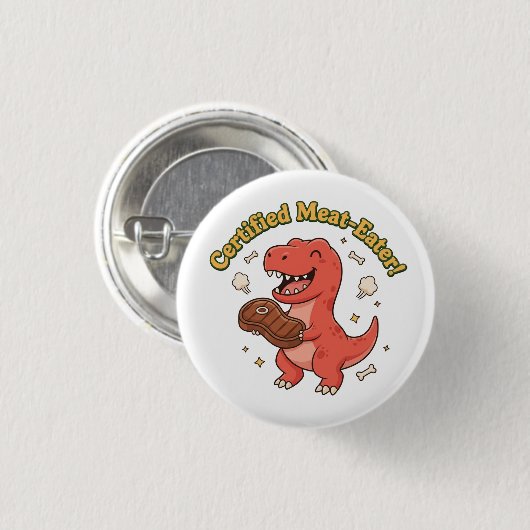 Certified Meat Eater Button (Vorne & Hinten)