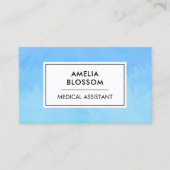 Certified Medical Assistant CMA Blue Unique Modern Visitenkarte (Vorderseite)