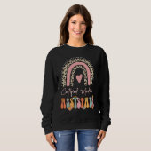 Certified Medical Assistant CMA Groovy Retro Rainb Sweatshirt (Vorne ganz)