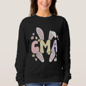 Certified Medical Assistant Easter Bunny CMA Easte Sweatshirt (Vorderseite)