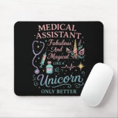 Certified Medical Istant Unicorn Cma Medical Istan Mousepad (Mit Mouse)