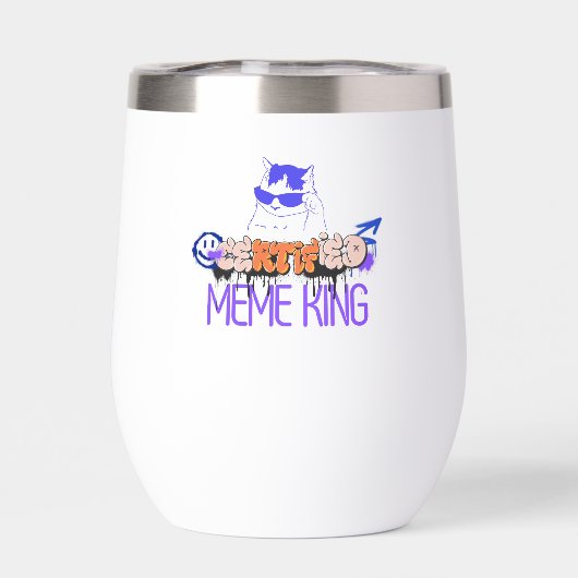 Certified Meme King Cat (Rückseite)