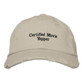 Certified Movie Yapper Bestickte Baseballkappe (Vorderseite)