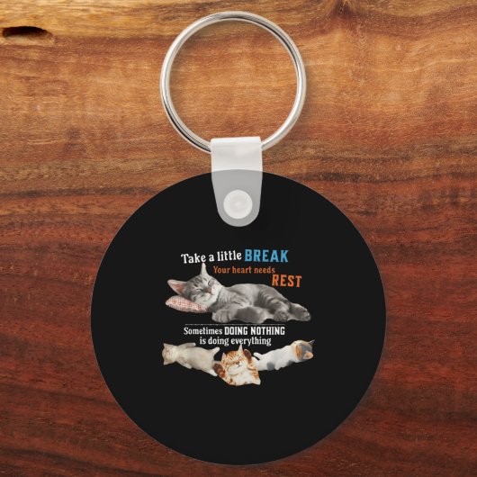 Certified Nap Expert Funny Lazy Cat Meme Cat Moms Schlüsselanhänger (Vorderseite)