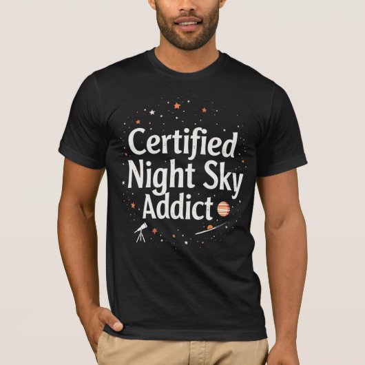 Certified Night Sky Addict T-Shirt (Vorderseite)