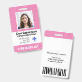 Certified Nurse Aide Foto ID Abzeichen Ausweis (Vorder- & Rückseite)