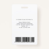 Certified Nurse Aide, Zuhause Health Aide Foto ID Ausweis (Rückseite)