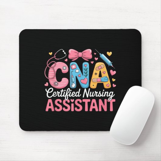 Certified Nursing Istant Nurse Aide Nurse Istant C Mousepad (Mit Mouse)