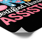 Certified Nursing Istant Nurse Aide Nurse Istant C Poster (Ecke)