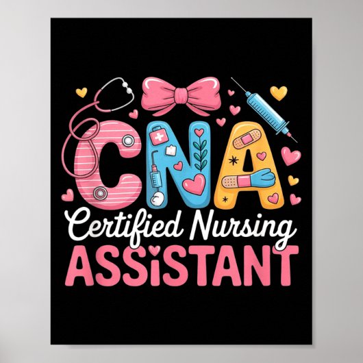 Certified Nursing Istant Nurse Aide Nurse Istant C Poster (Vorne)
