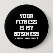 Certified Personal Trainer Fitness Coach Gym Quote Button (Vorderseite)