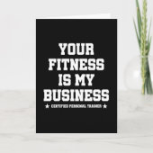 Certified Personal Trainer Fitness Coach Gym Quote Karte (Vorderseite)