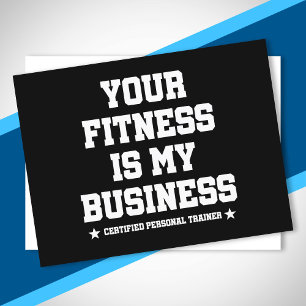 Certified Personal Trainer Fitness Coach Gym Quote Postkarte