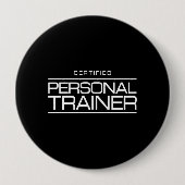Certified Personal Trainer Health Fitness Coach Button (Vorderseite)