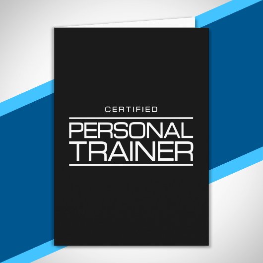 Certified Personal Trainer Health Fitness Coach Karte