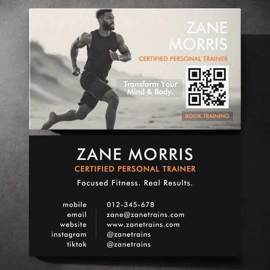 Certified Personal Trainer QR Code Visitenkarte