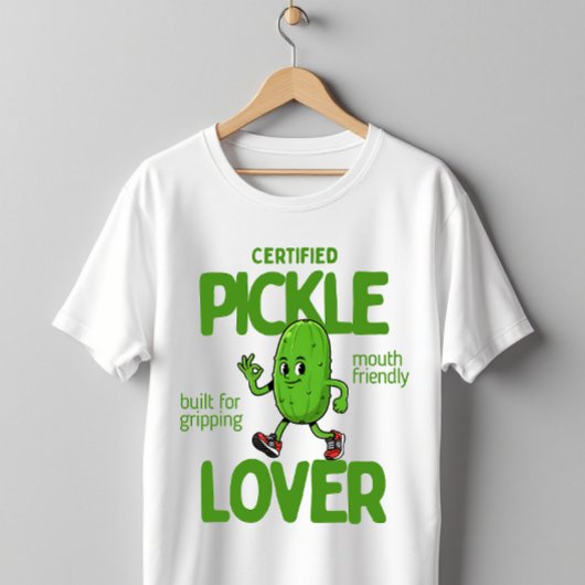 Certified Pickle Lover Cute Funny Dill Pickle T-Shirt