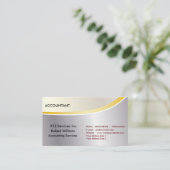 Certified Public Accountant Business Card Moderne Visitenkarte (Stehend Vorderseite)