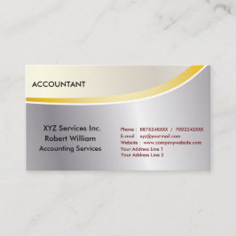 Certified Public Accountant Business Card Moderne Visitenkarte