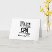 certified public accountant-CPA Karte (Gelbe Blume)