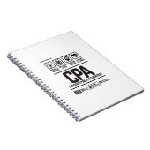 certified public accountant-CPA Notizblock (Rechte Seite)